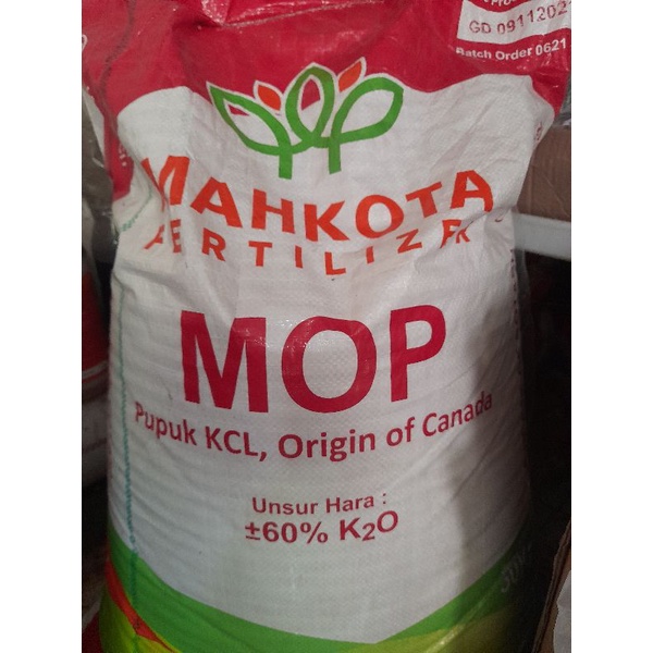 Pupuk KCL Mahkota KCL MOP Mahkota Fertilizer KCL Kanada Canada Kemasan Repack 1KG