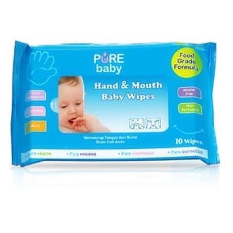 PURE BB HAND AND MOUTH WIPES Tissue Basah Bayi