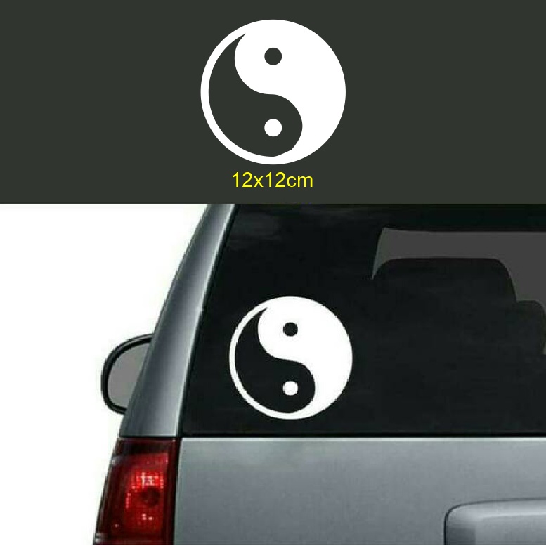 Stiker Mobil Yin Yang - YinYang Car Decal Sticker