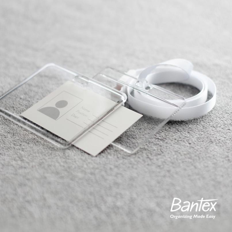 

ぅ [BMS Surabaya] Bantex ID Card Transparan Tali Lanyard Landscape #8867 ✪