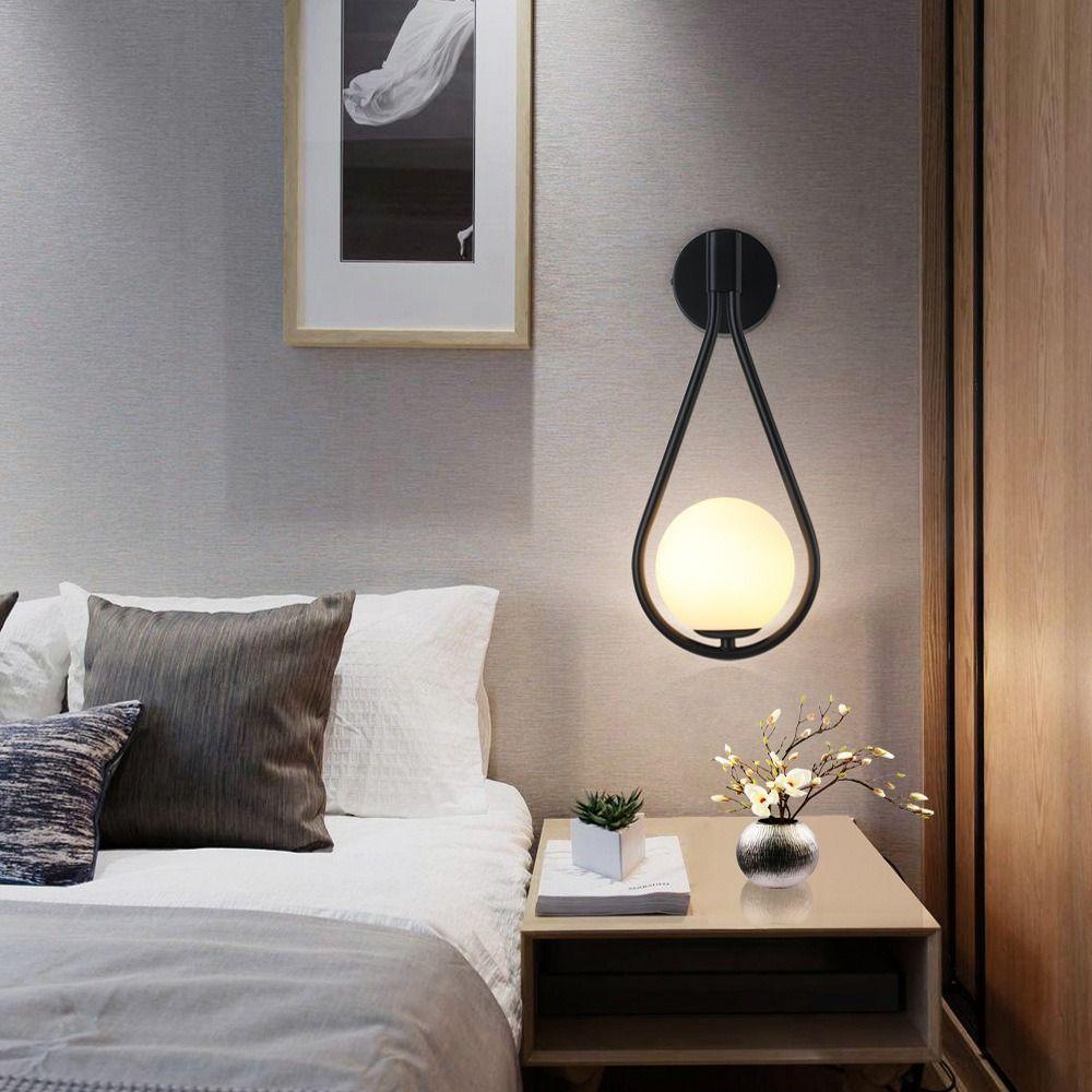 [Elegan] Lampu Gantung Hitam Metal Bar Kreatif Nordic Dekorasi Rumah Samping Tempat Tidur Pendant Room Light