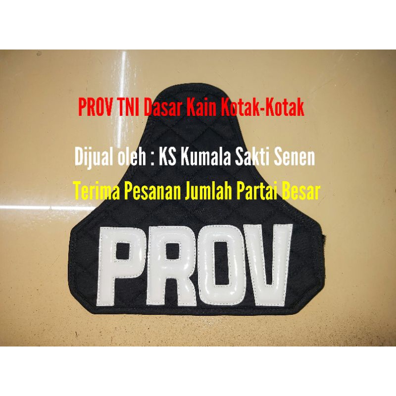 Ban Lengan Prov TNI Dongker Kotak|Topi Loreng|Kaos Loreng|Sabuk TNI|Kopel TNI|Rompi Loreng TNI|Helm