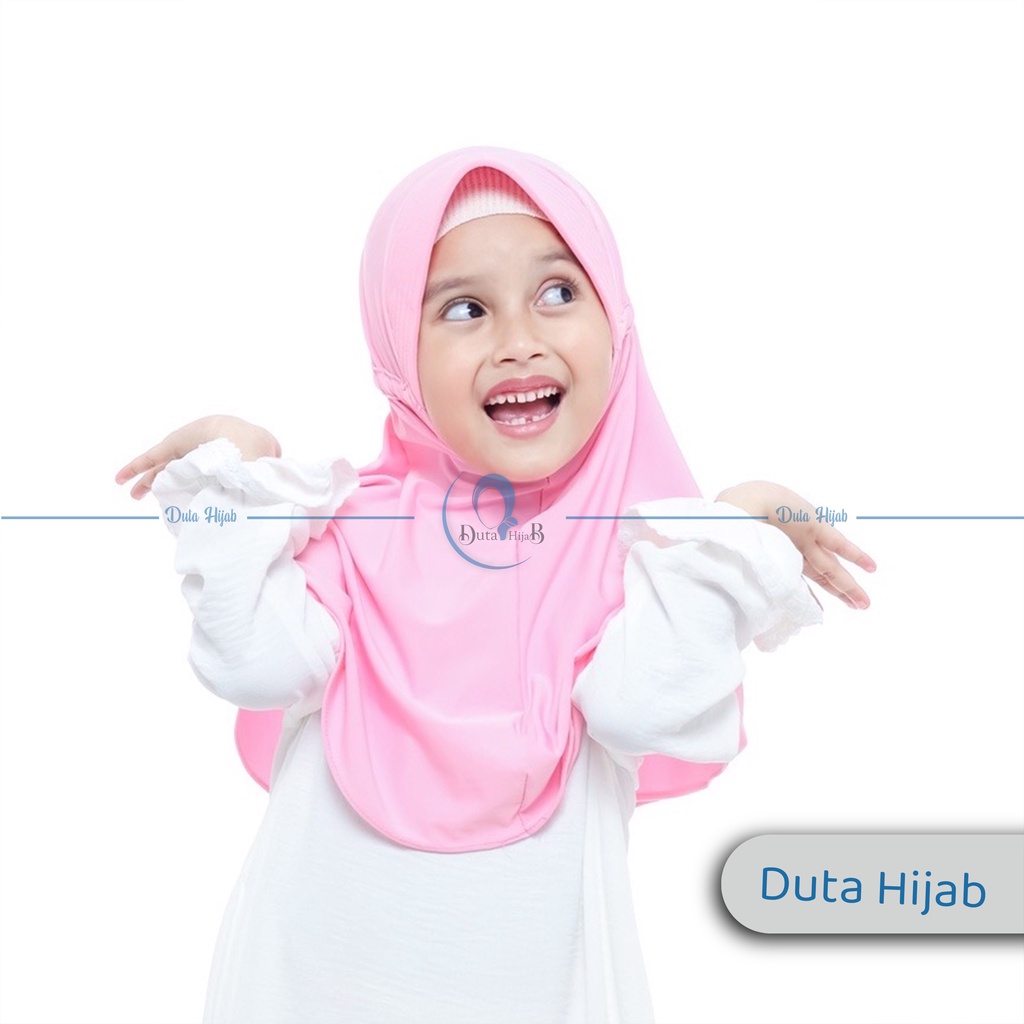 Jilbab Serut Anak Jersey | Jilbab Serut Anak Sekolah Jersey Premium (SD)