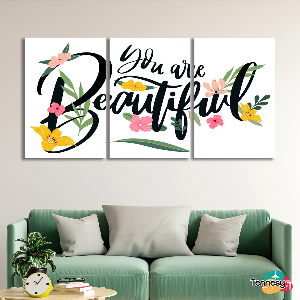 BEAUTIFULL MOOD HIASAN DINDING WALL DECOR PAJANGAN POSTER DEKORASI KAMAR RUMAH