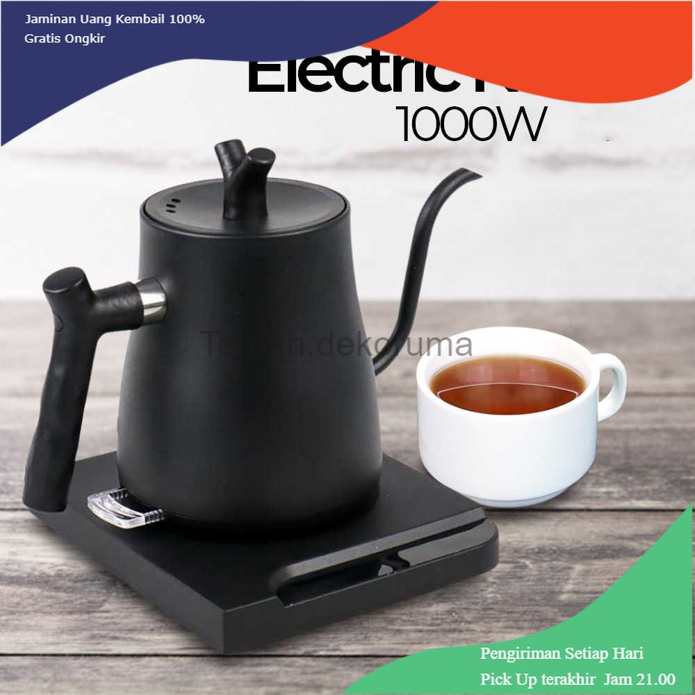 TD - PR KBX Teko Pemanas Electric Kettle Stainless Steel 1000W 1 L - HR-462