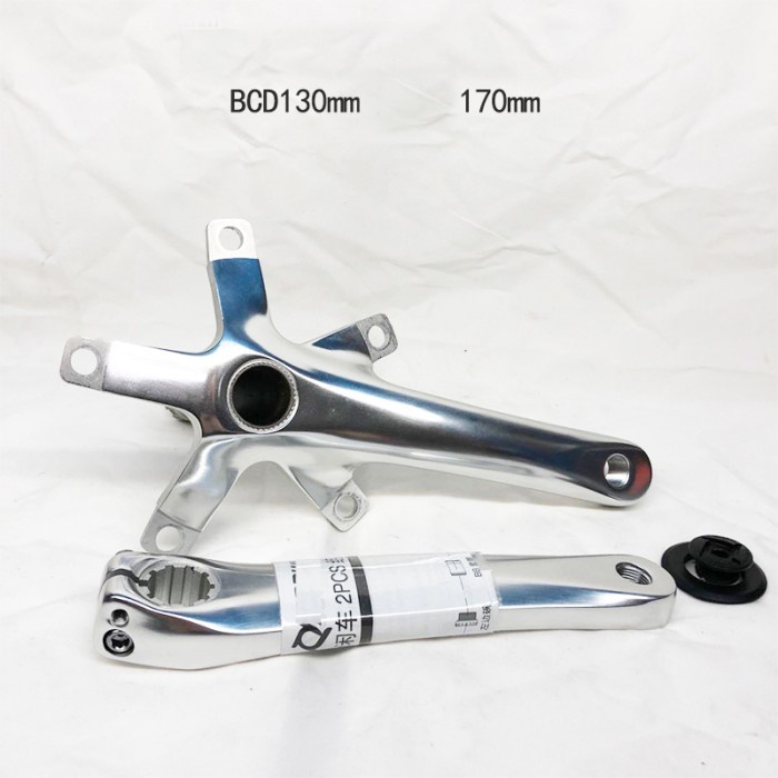 +%+%+%] Crank Prowheel HT2 Hollowtech 2 Alloy Silver Special Sepeda Lipat MTB