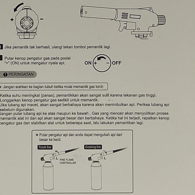 GAS TORCH BLACKFOOT / ALAT PEMANTIK API BLACKFOOT / BLOW TORCH