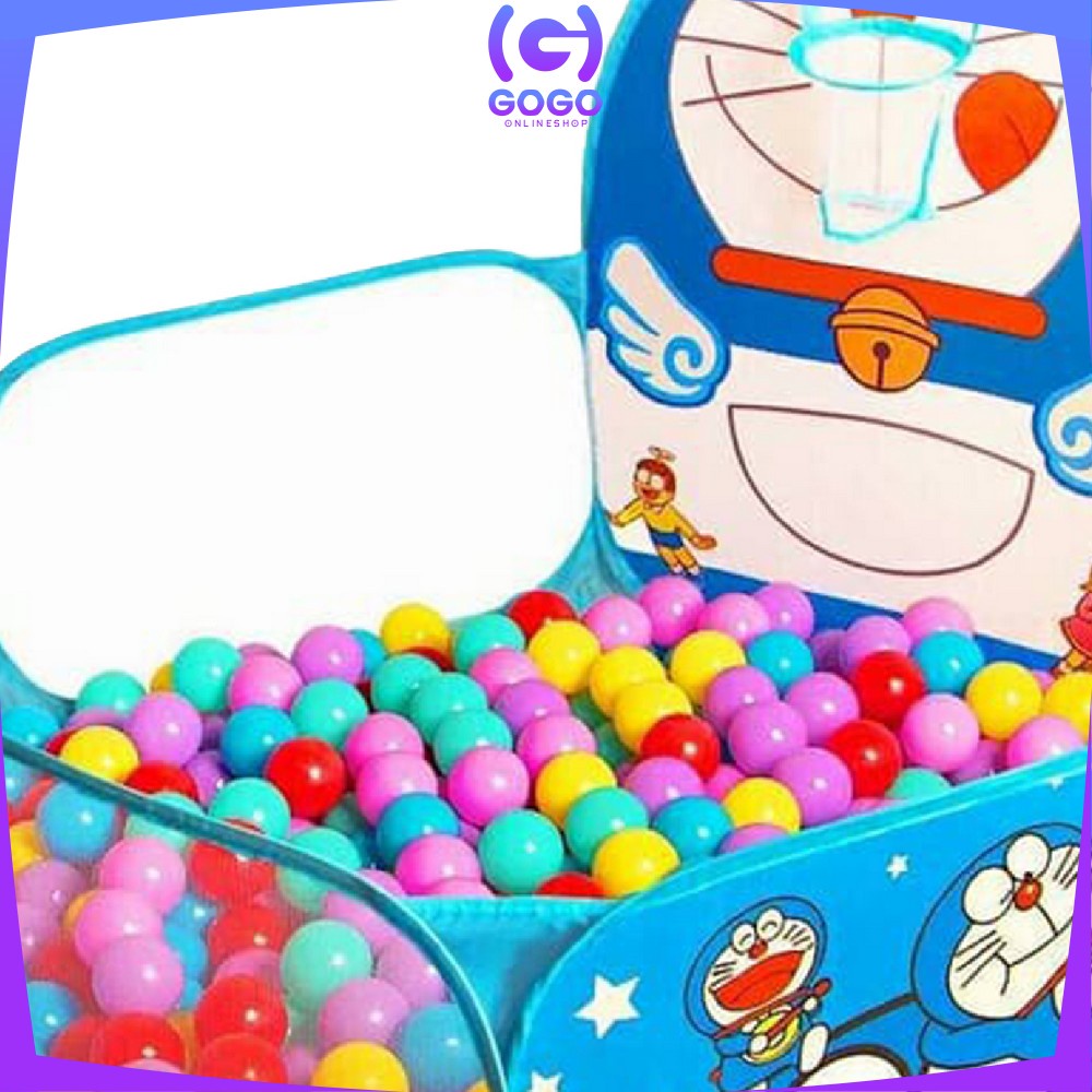 GOGO-M7 Mainan Kolam Mandi Bola 1.2m Tenda Keranjang Mandi Bola Anak + Ring Basket Hadiah Ulang Tahun