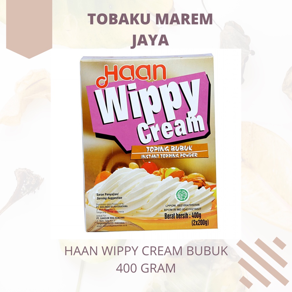 Haan Wippy Cream Powder / Bubuk Whipped Cream 400 Gr