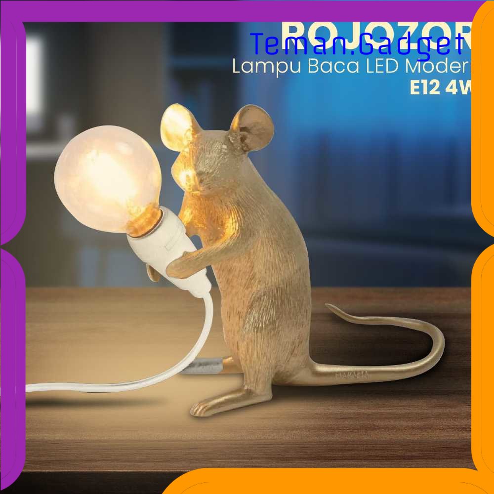 TG-LMP Rojozor Lampu Baca LED Modern Resin Mouse Nordic Lamp E12 4W - RJ01