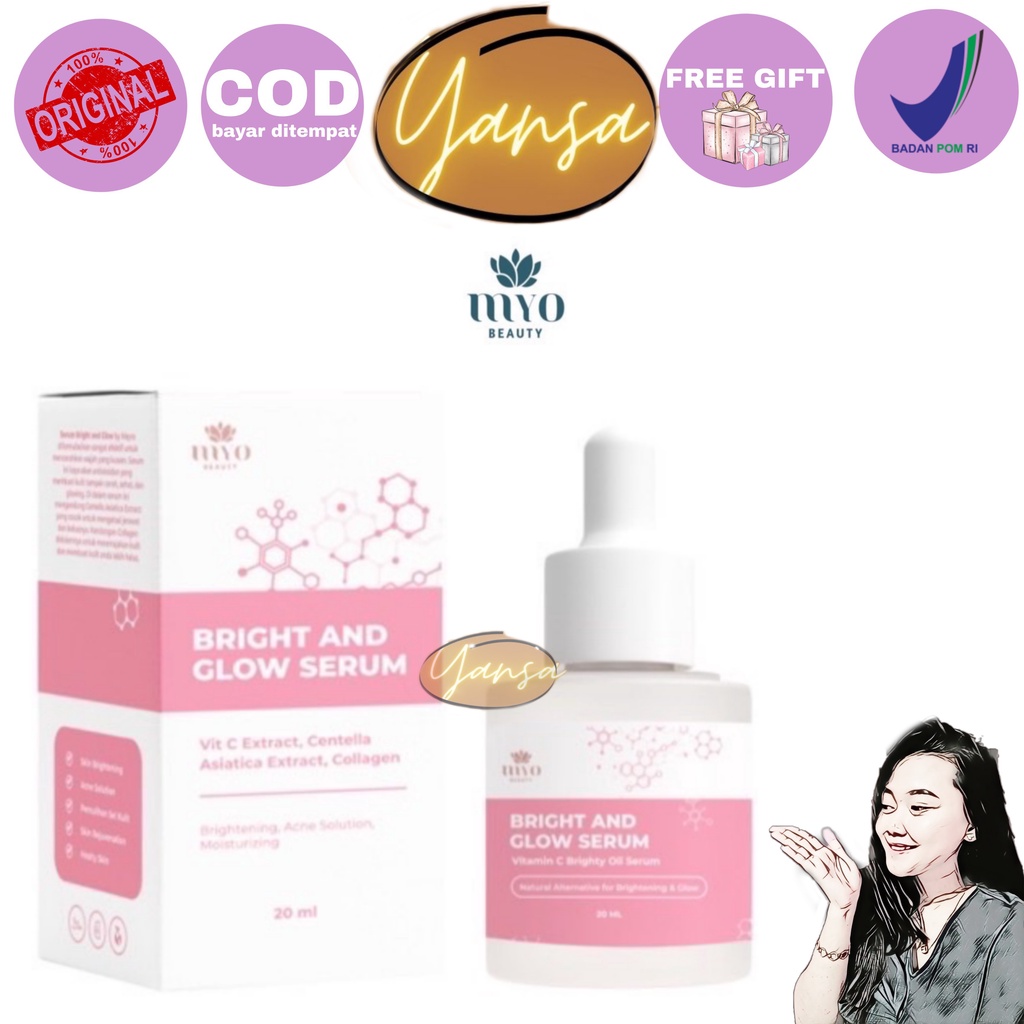 BPOM MYO MAYRA BRIGHT &amp; GLOW SERUM ISI 20 ML