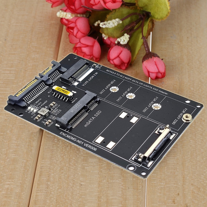 Btsg 6G to M2 NGFF SSD MSATA Adapter Card MSATA Ke M.2 SATA3 Adaptor Hardisk