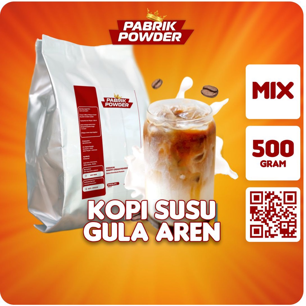 Powder Kopi Susu Gula Aren 500 gram