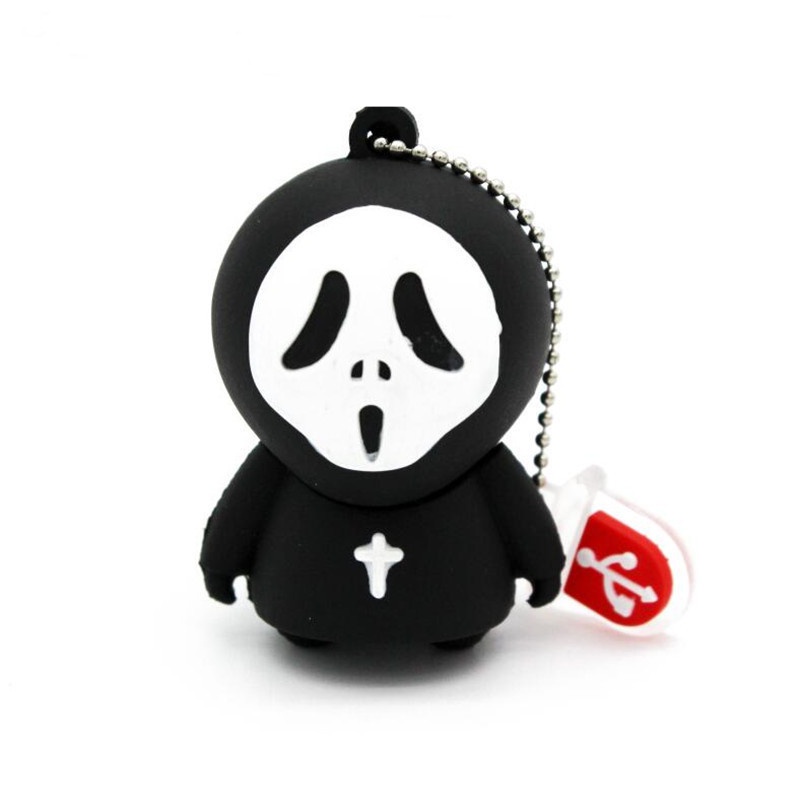 Flash Disk USB 2.0 Kapasitas 1TB Bentuk Hantu Halloween