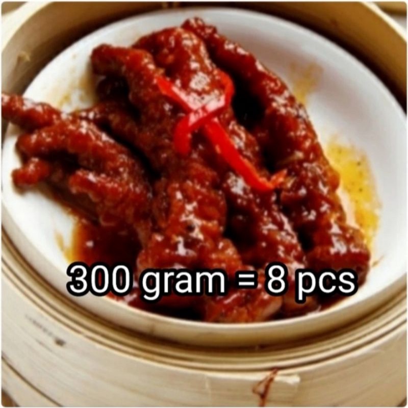 

Ceker Ayam Lada Hitam Frozen Dimsum 300 gr