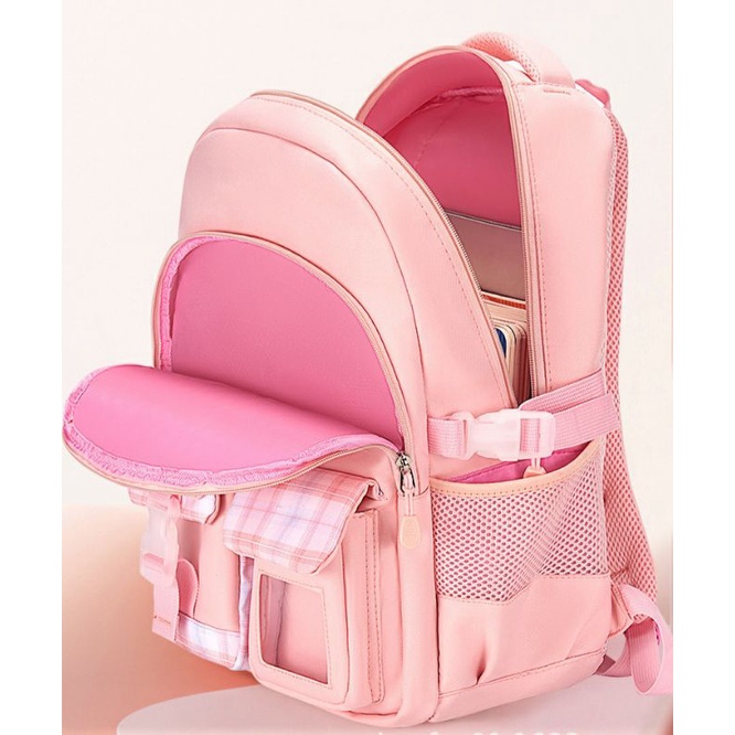 Tas Ransel Backpack Anak Sekolah Perempuan SD Kakami Polos