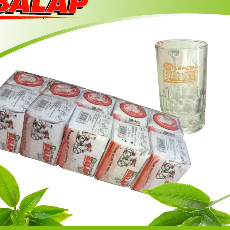 

コ Teh tubruk cap sepeda balap 1 pack isi 10 bungkus @35gr + gelas ㅑ