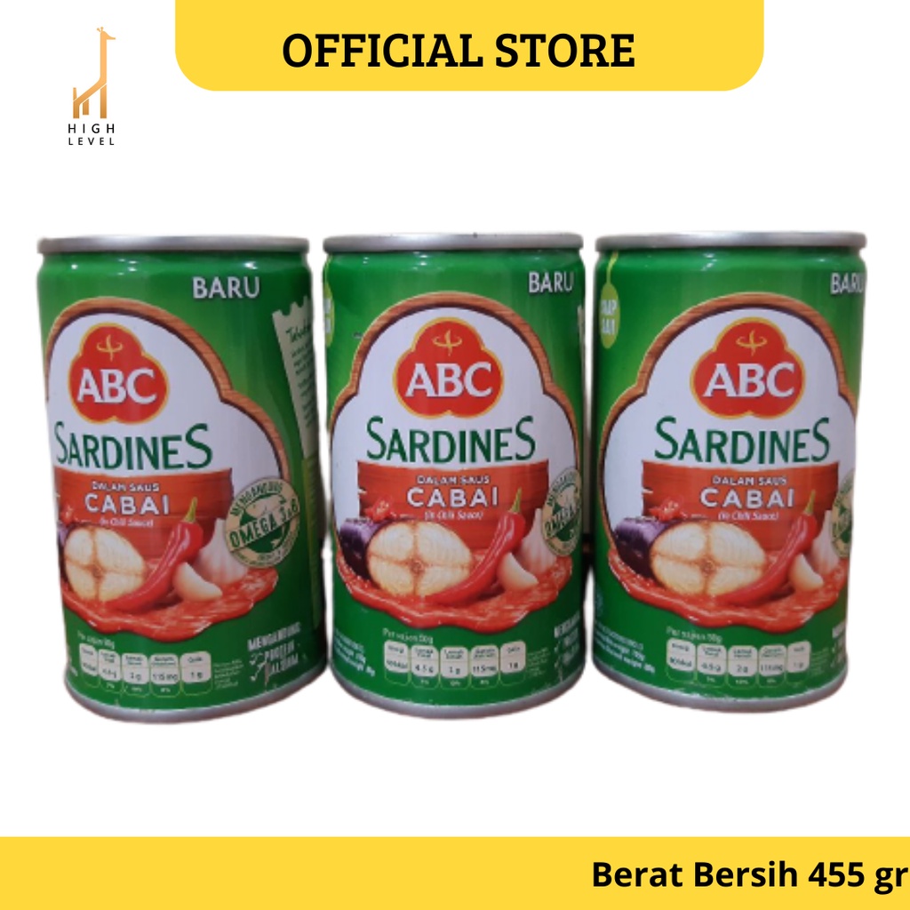 

Sarden Sardines ABC Saus Cabai 425 gr