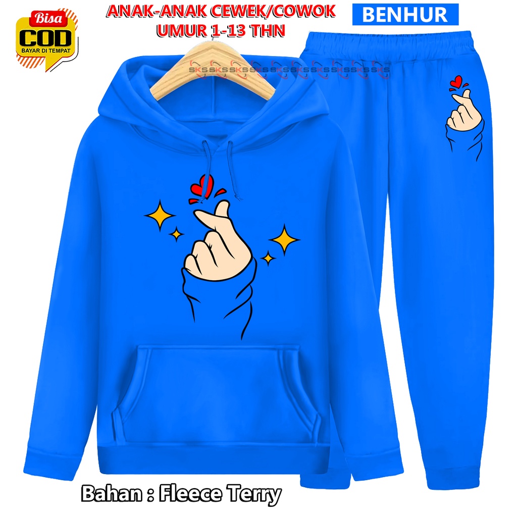 Setelan Anak SARANGHAEYO sweater Hoodie Suiter Topi TM 00098 Setelan Olahraga Anak Cowo Cewe Setelan olahraga Training Sportswear Children Paling Tren &amp; Laris Terbaru