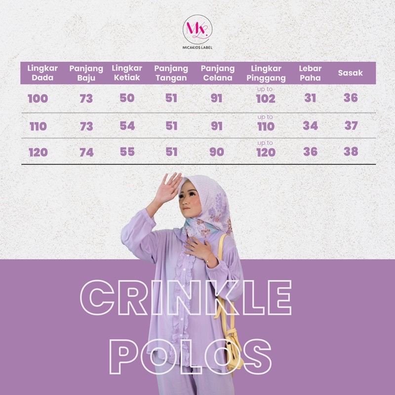 ONESET COUPLE ONESET POLOS CRINKLE ONESET CRINKLE