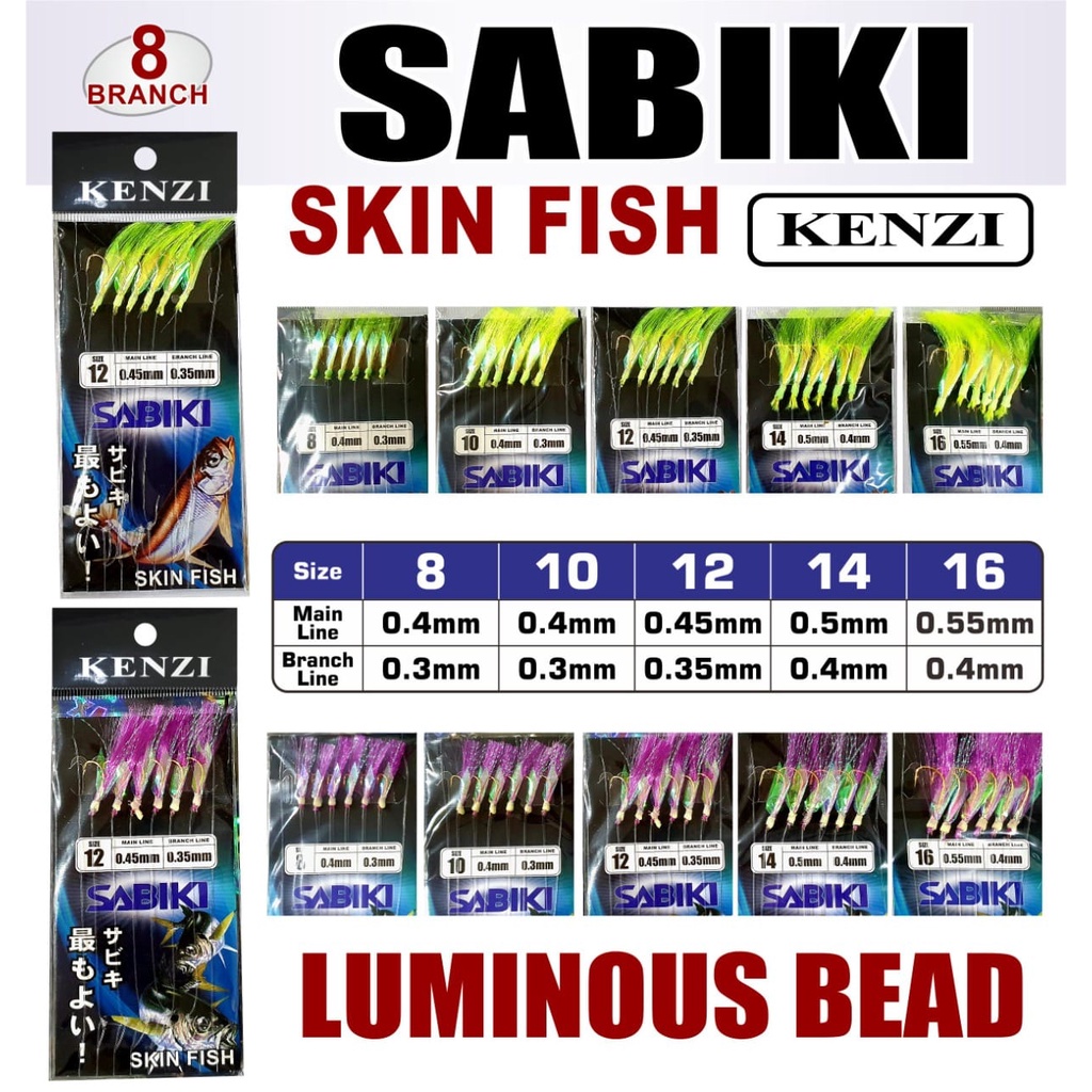 SABIKI KENZI SKIN FISH (LUMINOUS BEAD)