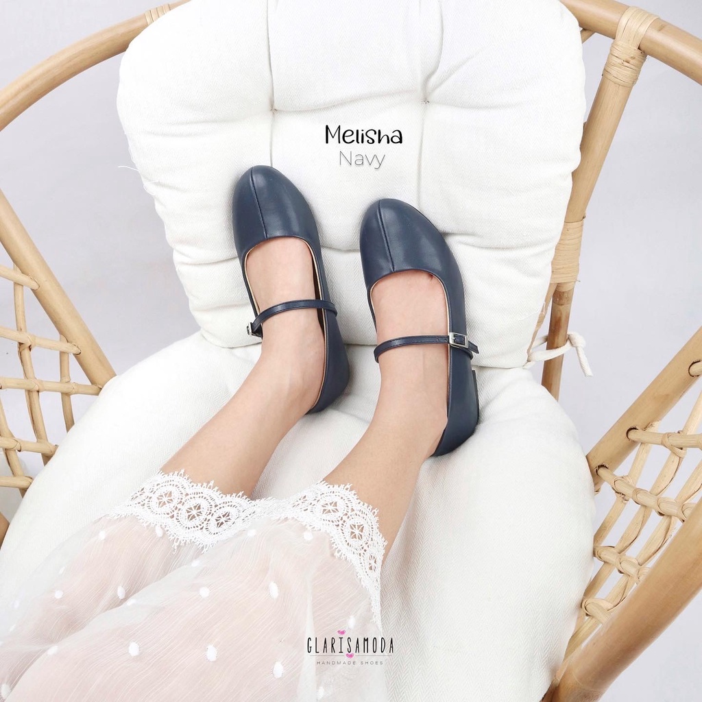 GLARISAMODA Melisa Flatshoes Tali Nyaman Empuk / Sepatu Kerja Wanita / Sepatu Sekolah