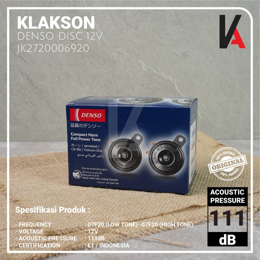 DENSO Klakson Mobil Motor Disc Standard 12v Original