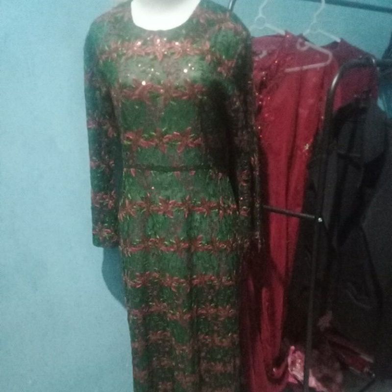 Dress Hijau Botol