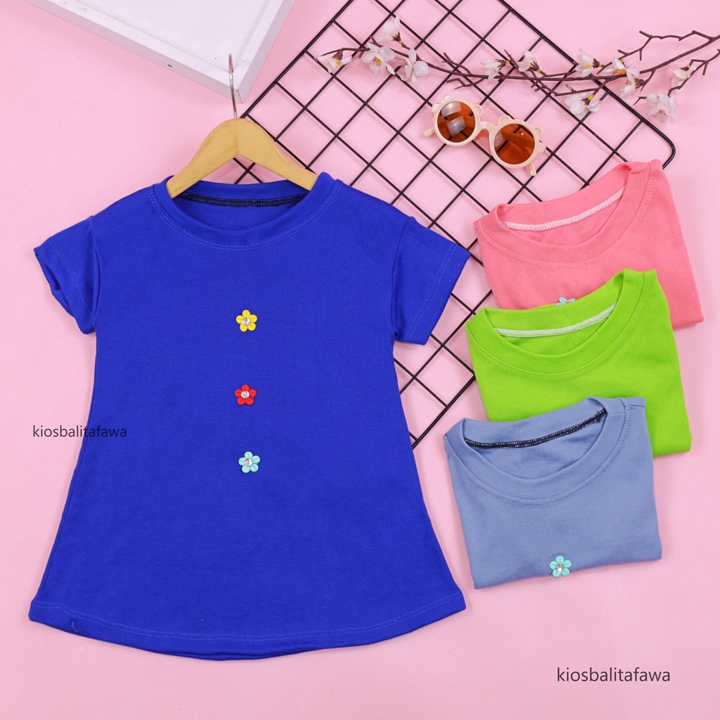 Dress Tasya uk 6-18 Bulan / Lengan Pendek Baju Bayi Anak Perempuan Baby Tunik Blouse Atasan Murah babycinnamon