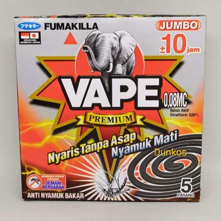 Vape Obat nyamuk bakar JUMBO isi 5 pasang ( TANPA ASAP )