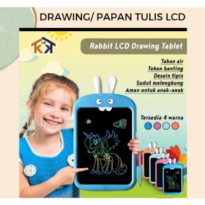 Papan Tulis Karakter Kelinci//LCD Writing Drawing Tablet Rabbit