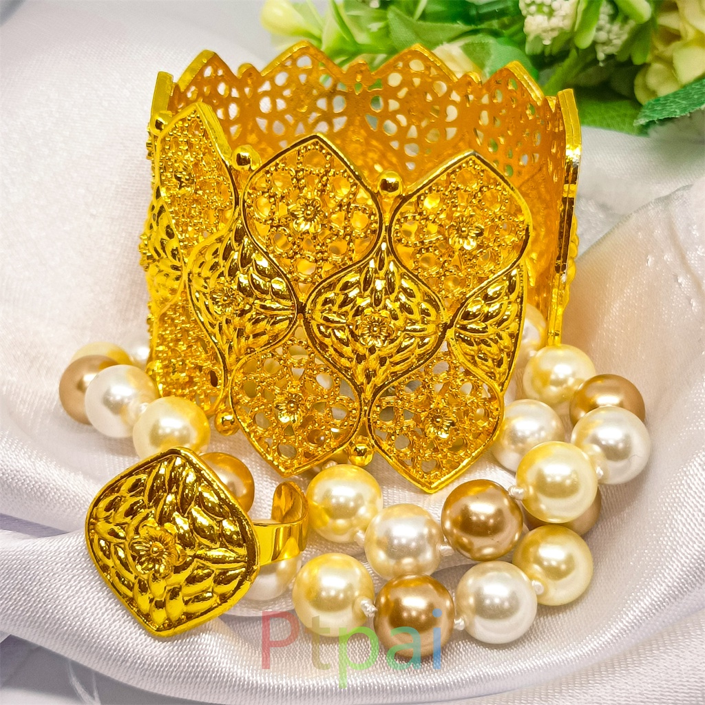 Gelang Bangkok free cincin fashion dubai perhiasan lapis Emas 24k gold