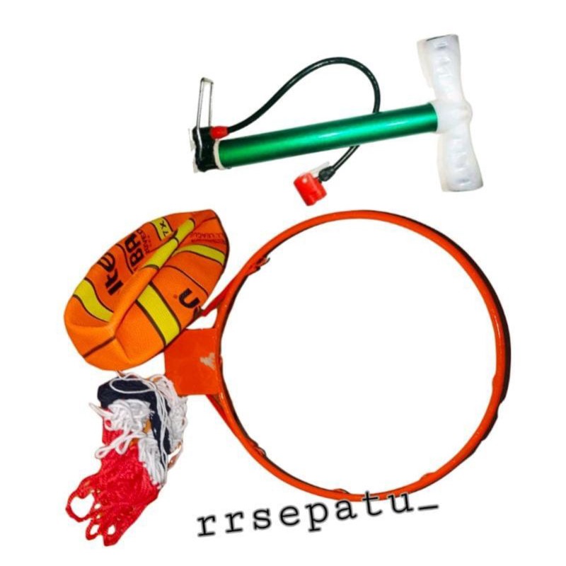 Paket komplit ring basket bola basket+jaring2 bonus dop