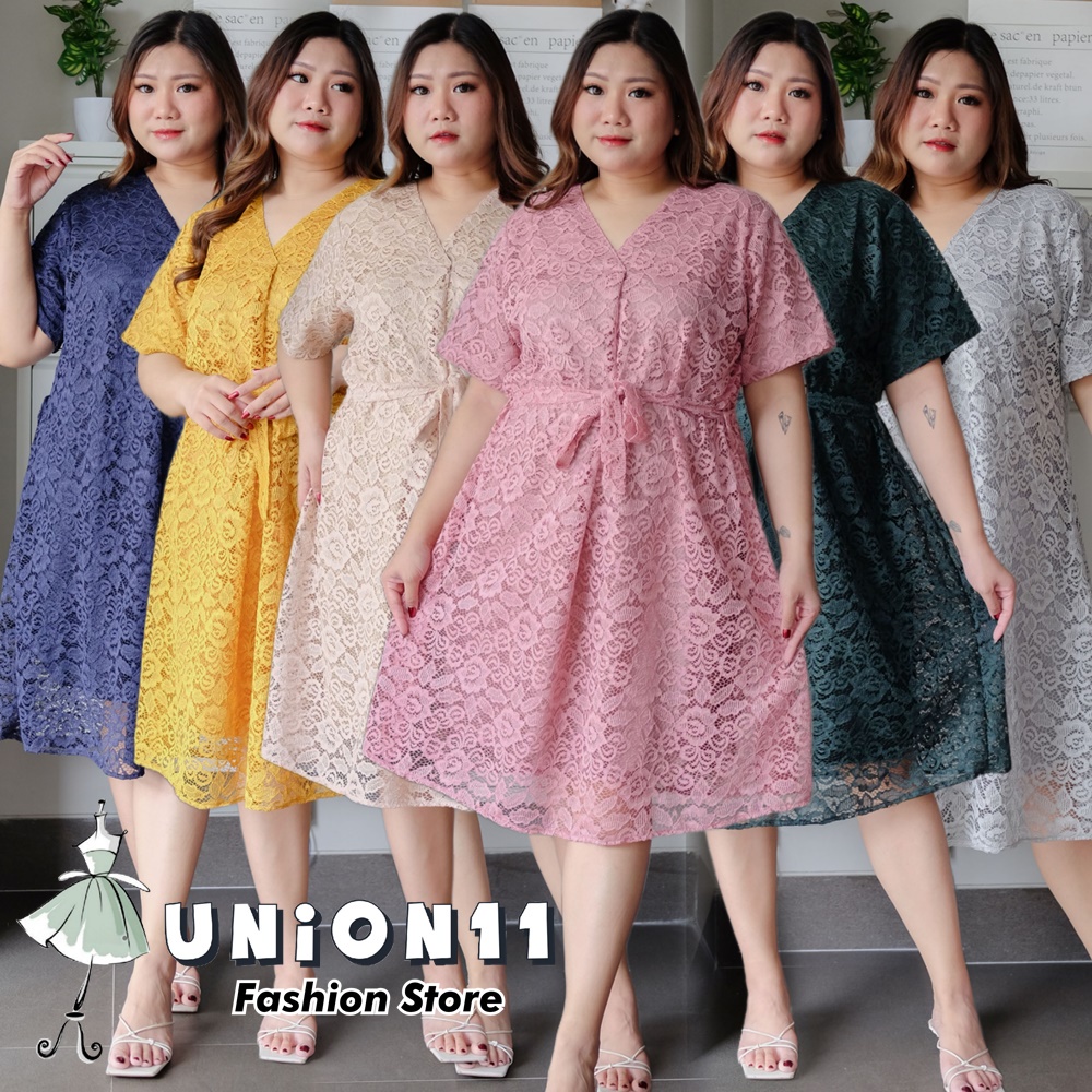 UNION11 - DRESS JUMBO WANITA LD 126 / DRESS BRUKAT WANITA  / DRESS PESTA WANITA BIGSIZE / DRESS JUMBO WANITA / DRESS JUMBO XXXL WANITA FAMOSA