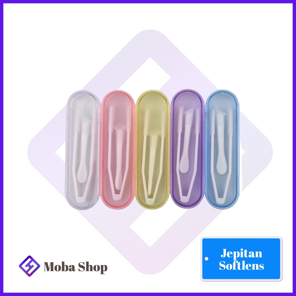Jepitan Softlens + Box / Alat Bantu Pasang Lensa Kontak