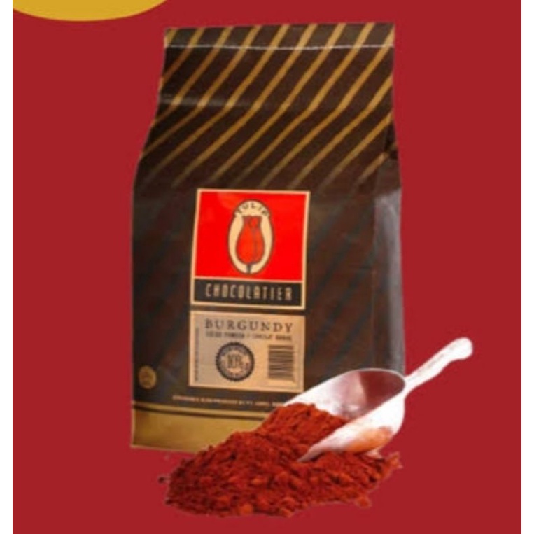 

Cocoa Powder Coklat Bubuk Tulip Burgundy Repack 50gr & 100gr