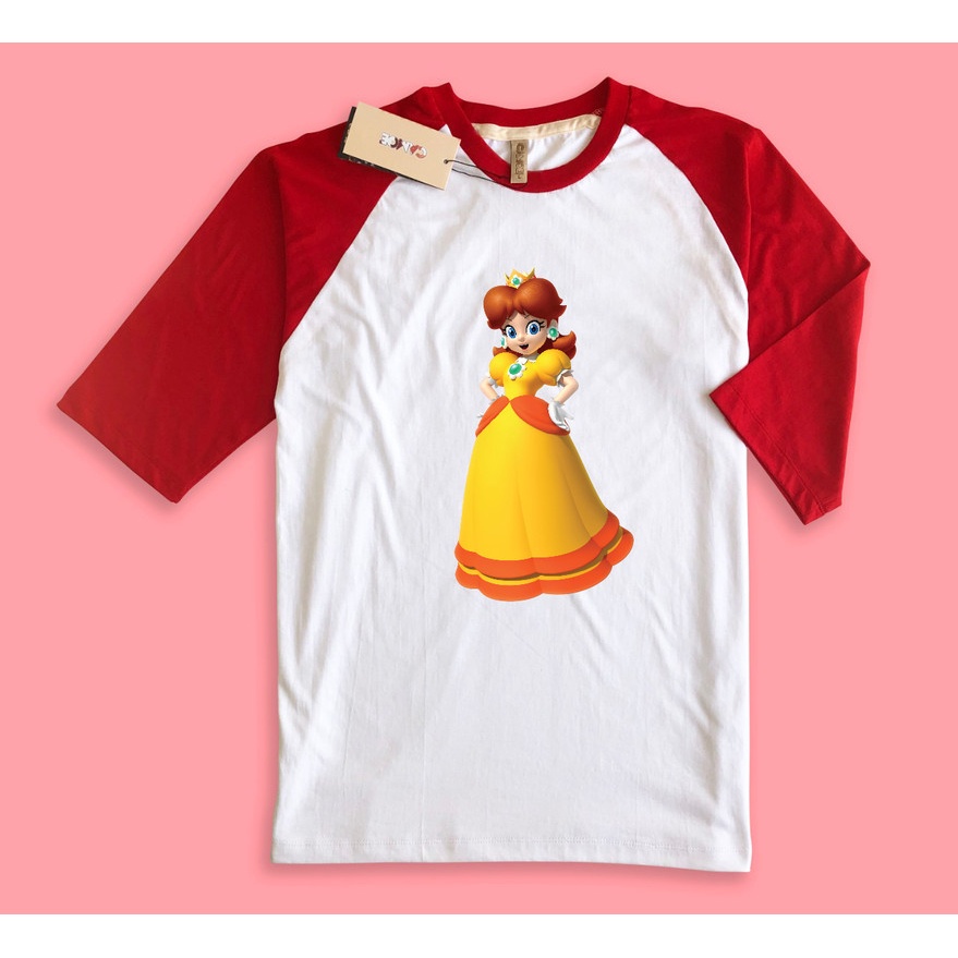 Kaos Raglan Super Mario 3D Character Daisy