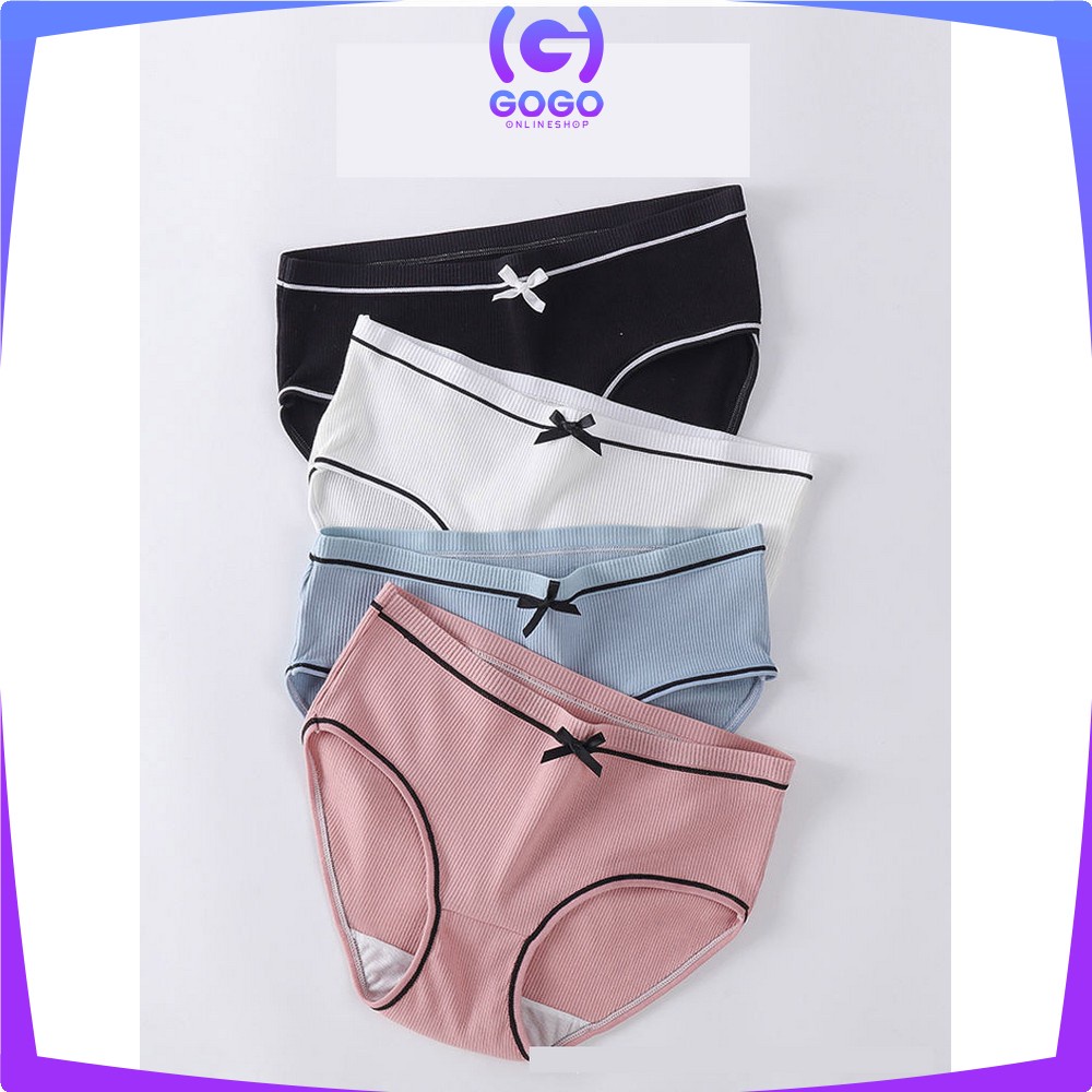 GOGO-P61 Celana Dalam Wanita Polos List Pita CD Cewek Import / CD Wanita / Kolor Wanita Sexy