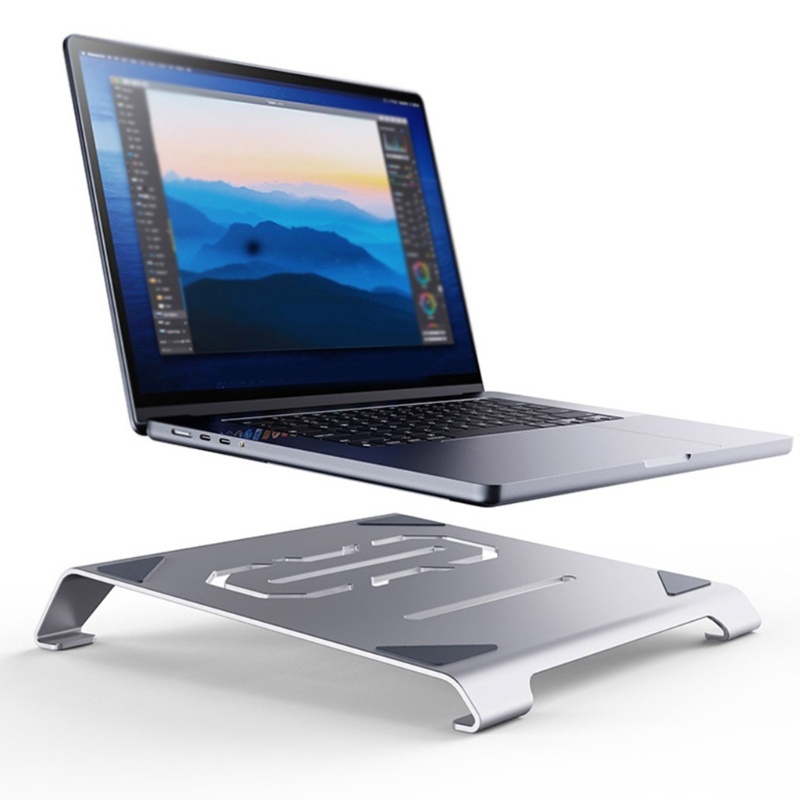 Btsg Aluminium Alloy Laptop Stand Portable Notebook Support Holder Untuk Laptop Komputer Riser Stand Cooling Bracket Suppor