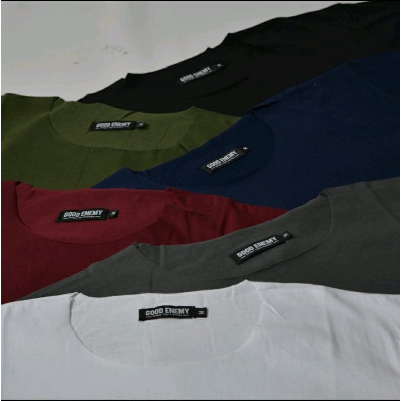 T-shirt Raw Unfinished - Tanpa Kerah Kaos Polos Pria Lengan Pendek