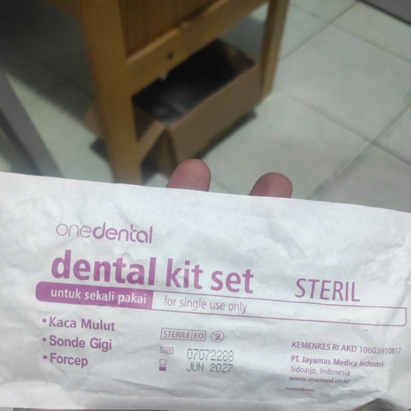 dental kit set steril merek onemed