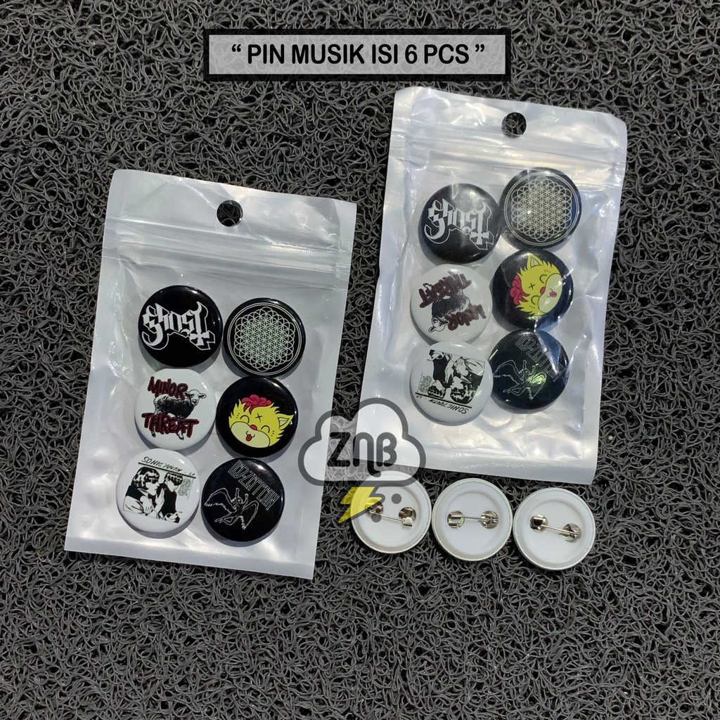 PIN BROS PIN BUTTON MINI BAND ACDC / MUSIK TERLARIS TERMURAH