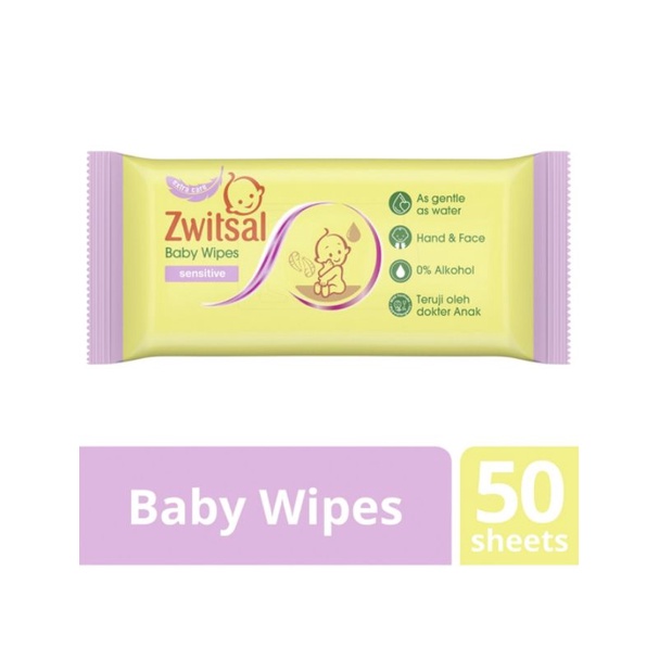 ZWITSAL Baby Wipes Sensitive 50's