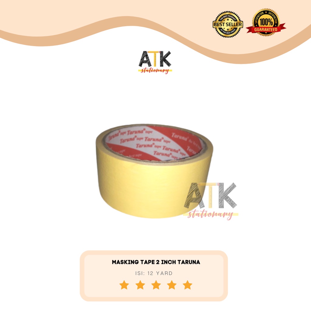 

Lakban Kertas 2 Inch Taruna / Masking Tape atk