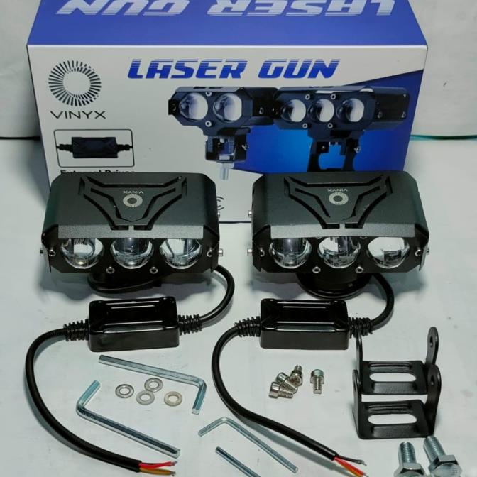 Sepasang Lampu Tembak Led Sorot SQL 3 Mata Vinyx TERLARIS TERPERCAYA ORIGINAL