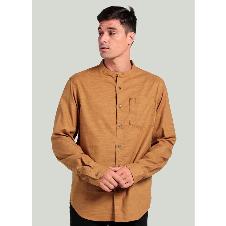 BAJU KOKO LENGAN PANJANG MGEE AUTUS C052 - LIGHT BROWN