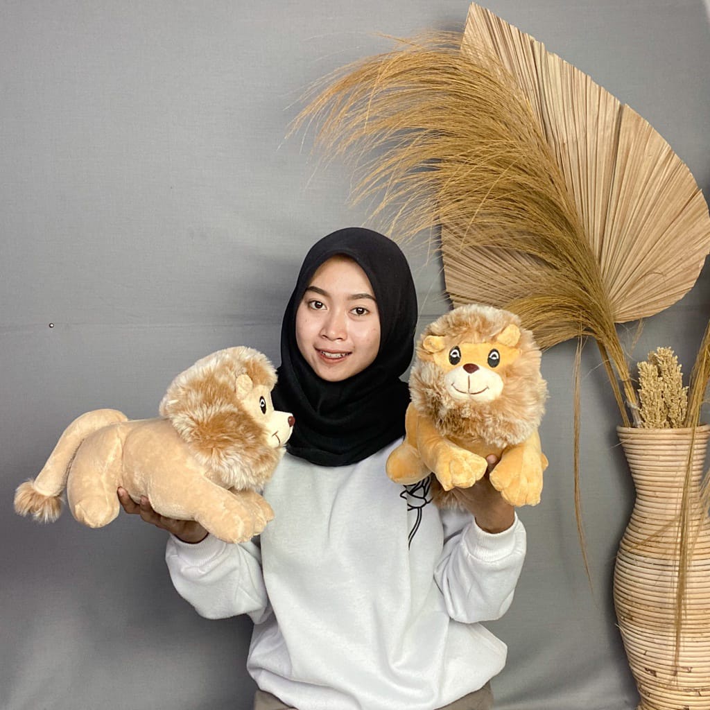 Boneka Singa mainan boneka binatang Boneka lion singa lucu