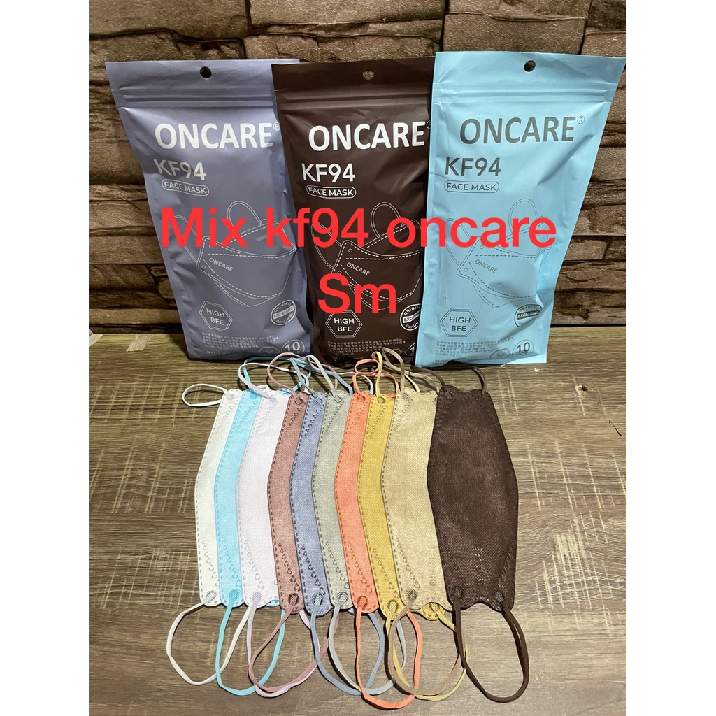 masker oncare mix warna / masker dewasa / masker kf94 / masker kn95 10pcs