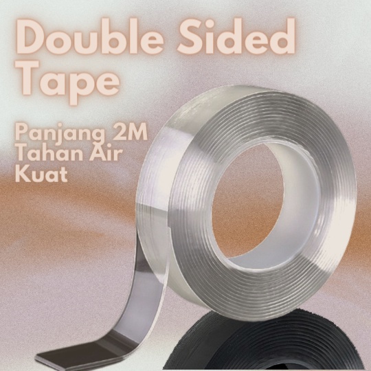 

Double Tape Selotip Isolasi Bening | Panjang 2 meter