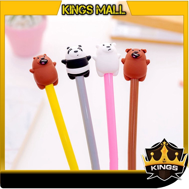 

KINGS - S5611 Pulpen Karakter Panda Korea / Pulpen Motif Karakter Beruang Lucu / Alat Tulis Sekolah Kantor / ATK Murah Impor